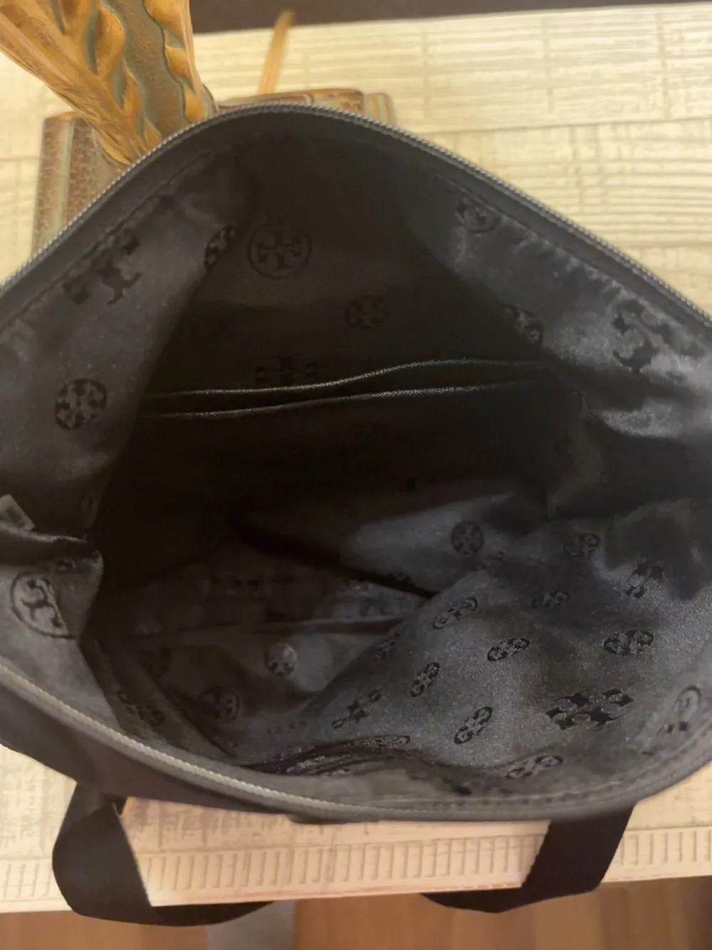 Like New ~ Tory Burch Black Nylon Shoulder Crossbody Bag